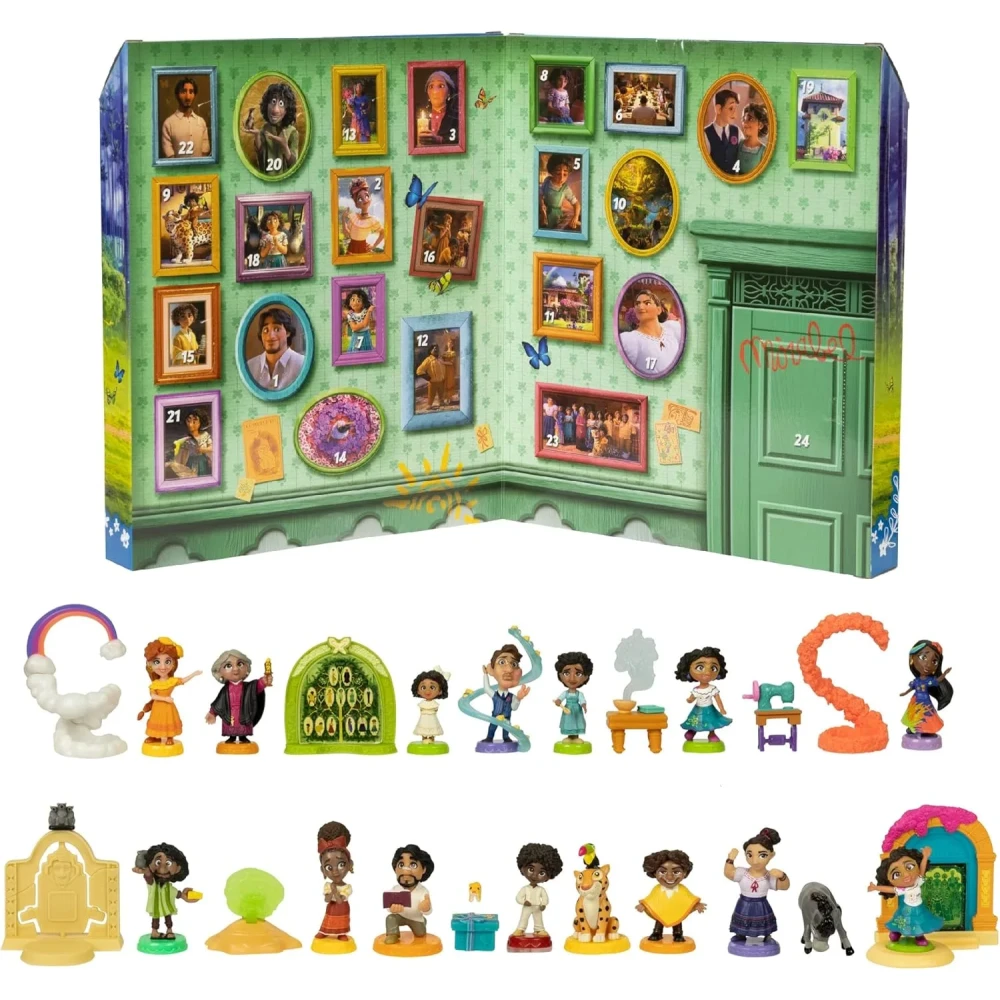 Madrigal Family Surprises Advent Calendar Includes 14 Madrigal Family Member Figurines & 13 Accessories, 24 Days of Surprises!