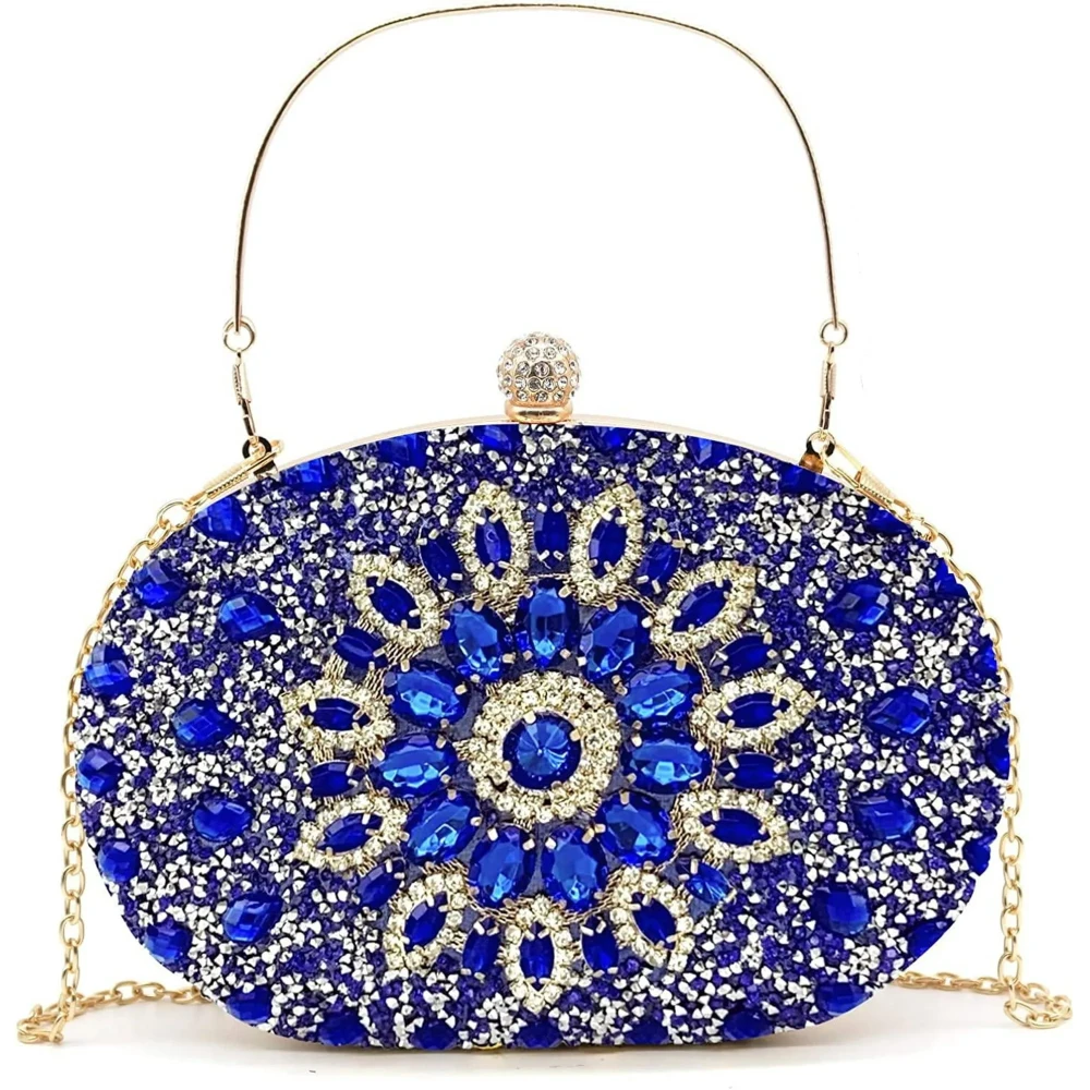 Rhinestone Evening Clutch Bag for Women Bridal Diamonds Clutch Purses Wedding Purse Prom Cocktail Party Handbags