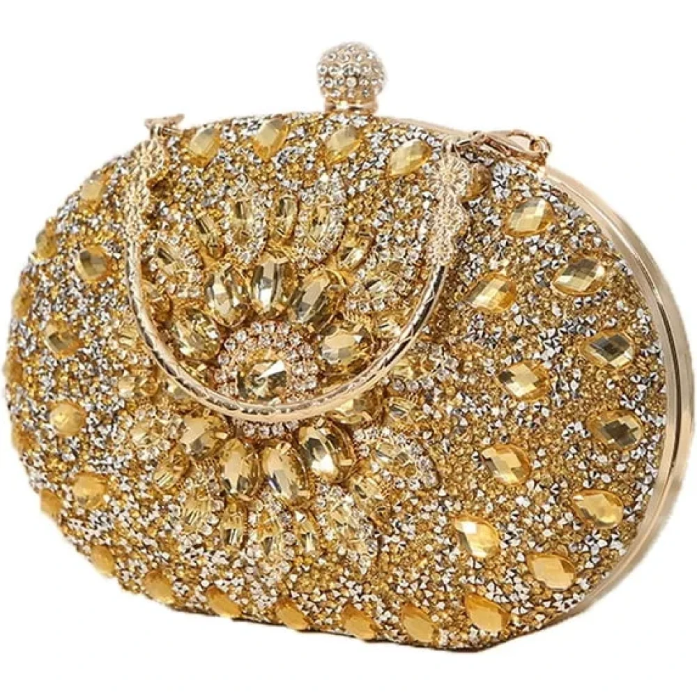 Crystal Women Evening Clutch Rhinestone Bag Bling Purse Glitter Radiant Shouder bag for Christmas Bridal Wedding Party