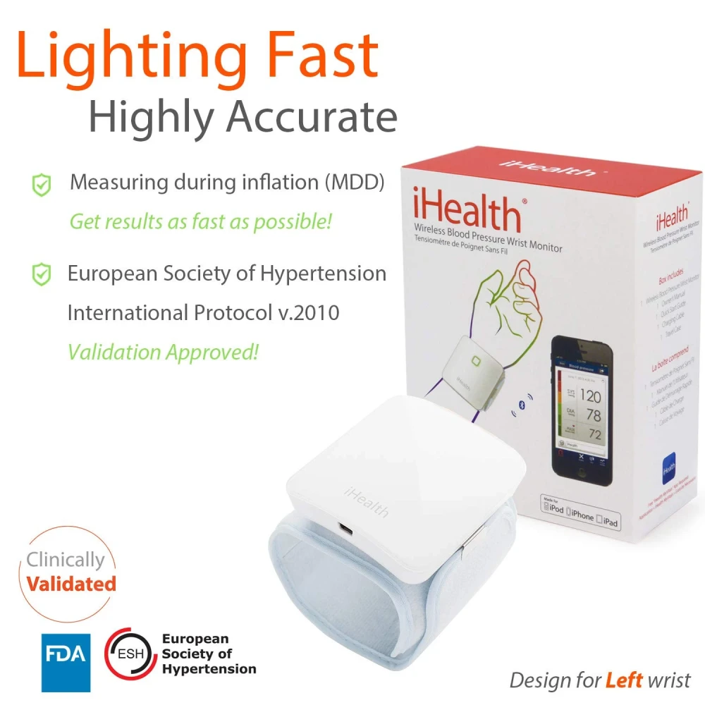 Ihealth Bp7 Wireless Blood Pressure Monitor (White)