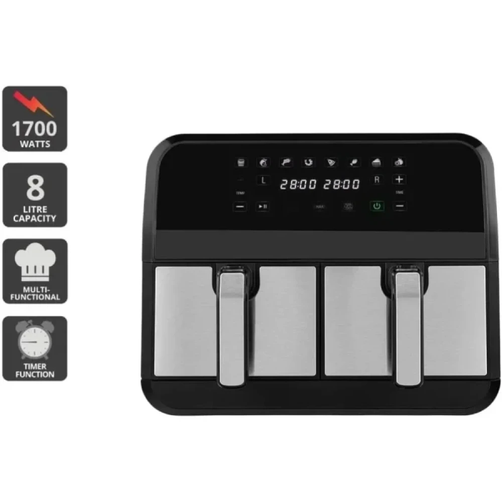 Kogan 8L XXL Digital Dual Zone Air Fryer