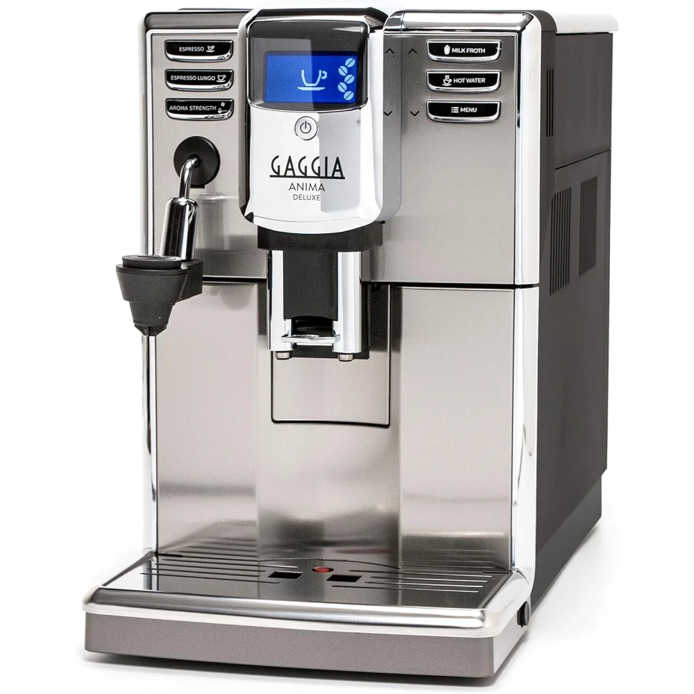 Gaggia Anima Deluxe Coffee and Espresso Machine, Includes Auto Frother for Lattes and Cappuccinos with Programmable Options