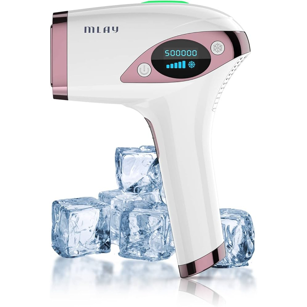 MLAY T4 IPL Hair Removal for Women and Men Permanent Hair Removal, Ice Compression Painless Laser Hair Removal Device, 500,000 Flashes Hair Removal Device