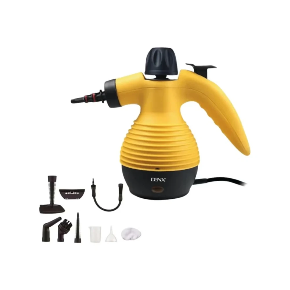 DENX Handheld Steam Cleaner 1200W – High-Pressure 300kPa Steam Cleaner with 350ml Tank, 9 Attachments, Portable Steam Cleaner for Home, Kitchen, Bathroom, Windows, Floors, Upholstery