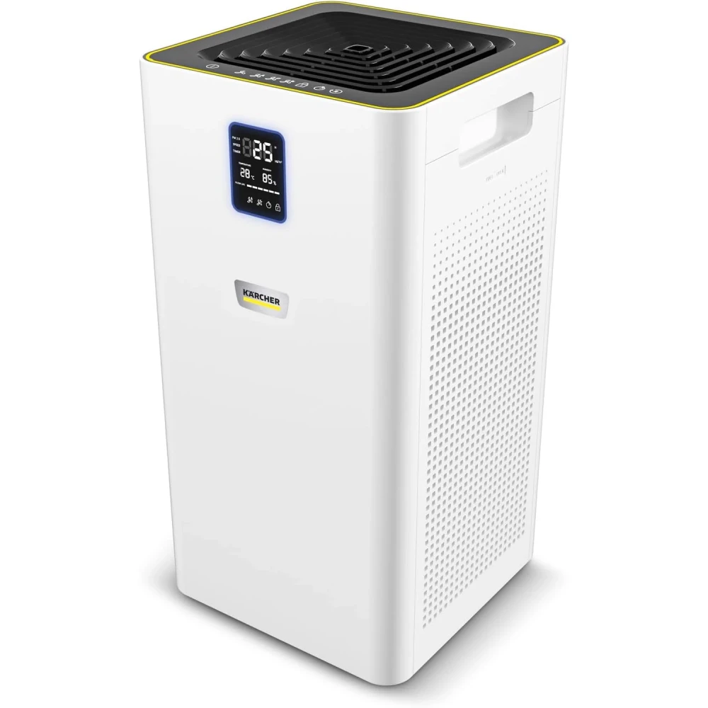 Karcher AF 50 Air Purifier for Large Rooms, HEPA 13 & Activated Carbon Filter, Removes 99.95% of Allergens, Pollen, Dust & Auto Mode with Laser Air Quality Sensor, for Rooms up to 100 m²