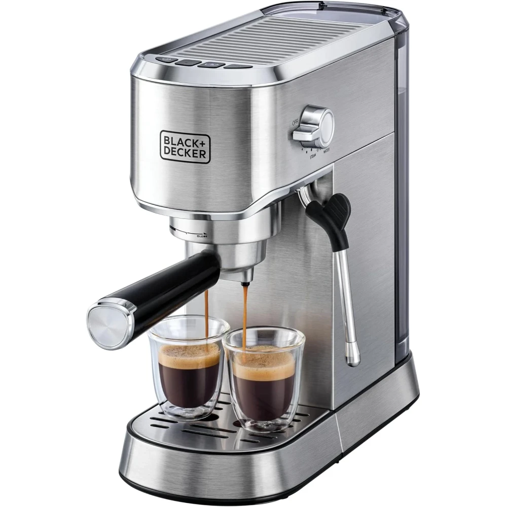 BLACK+DECKER Espresso Machine - 15-Bar, 1450W, Milk Frother