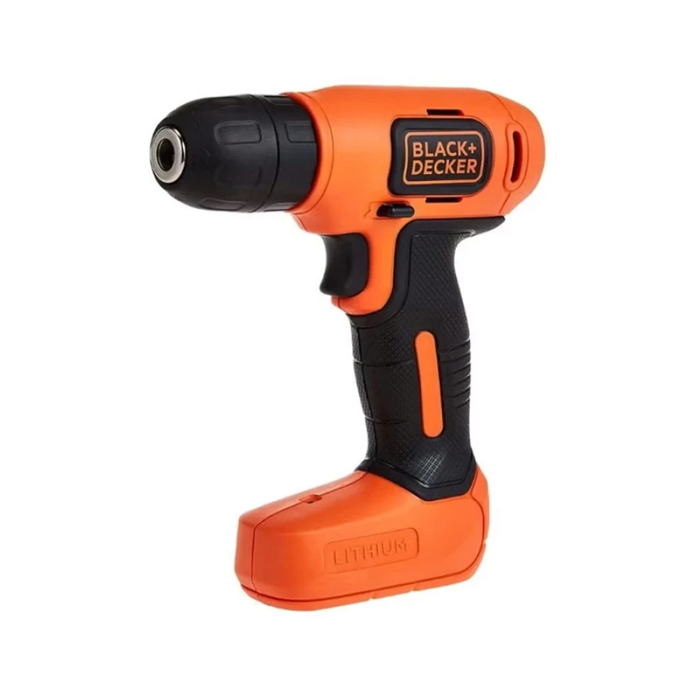 7.2V Li-Ion Cordless Electric Compact Drill Driver For Screwdriving &amp; Fastening with 7 Pieces Screwdriver Bitset, Orange/Black