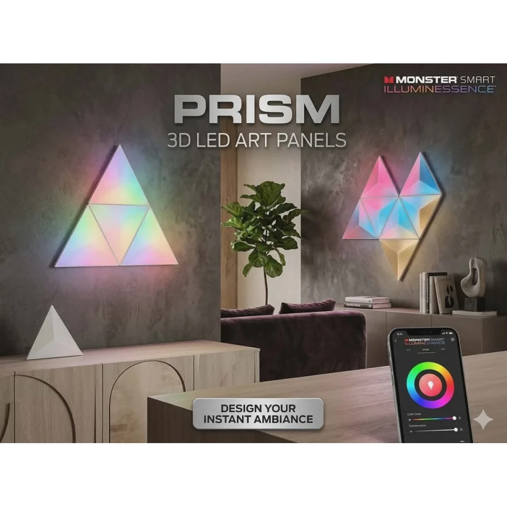 Monster Smart Prism: 3D LED Art Panels