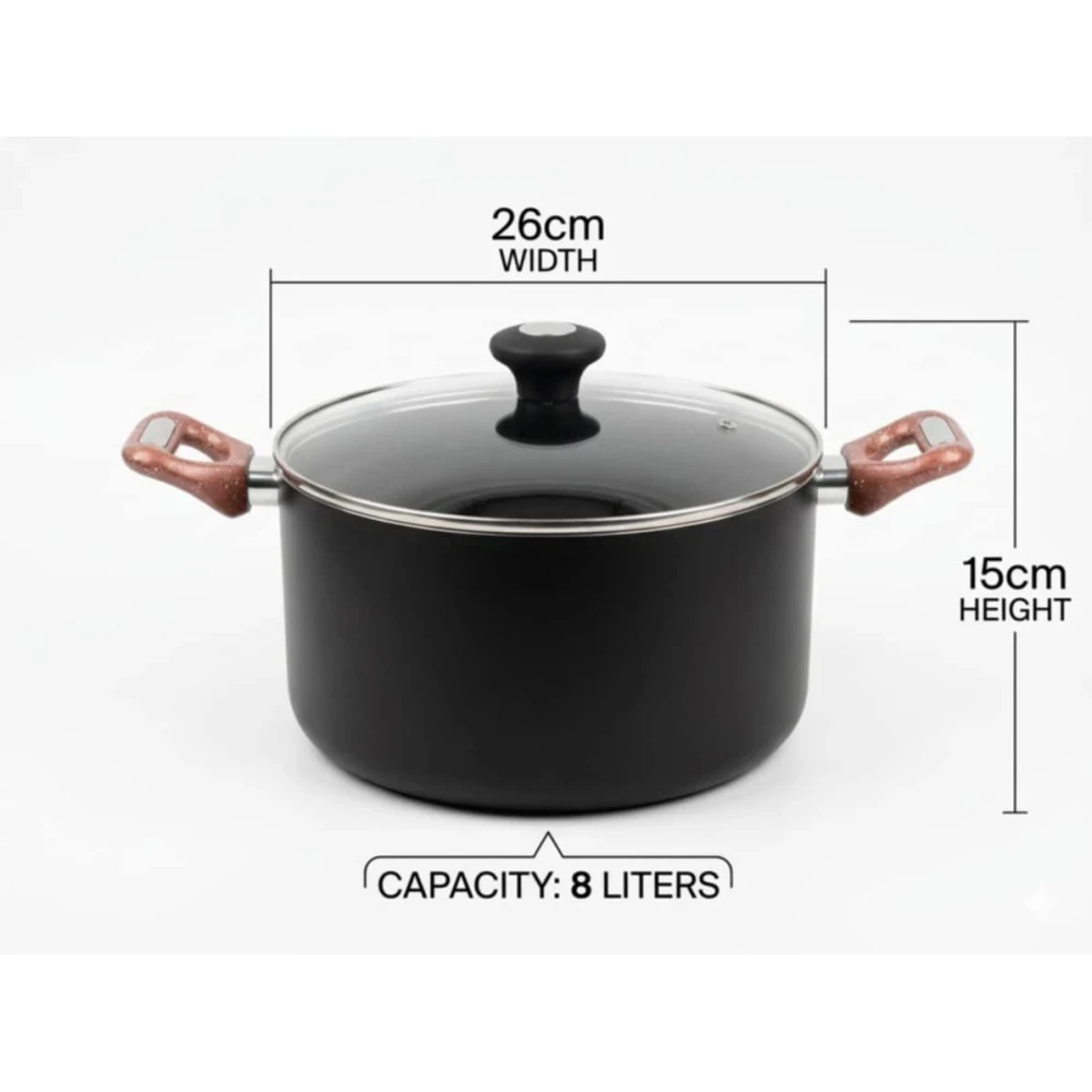 COOKING POT 26CM 8LITERS