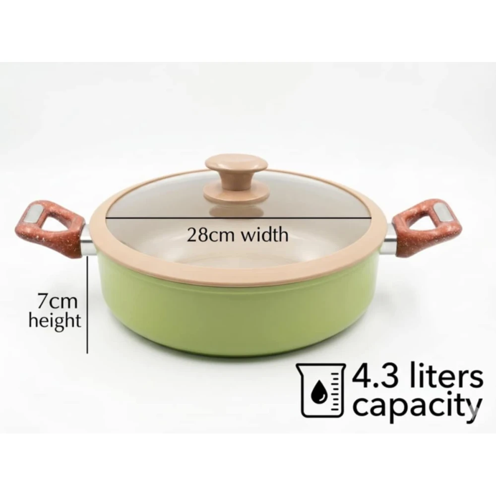 MD CASA COOKING POT 28CM 4.3LITERS