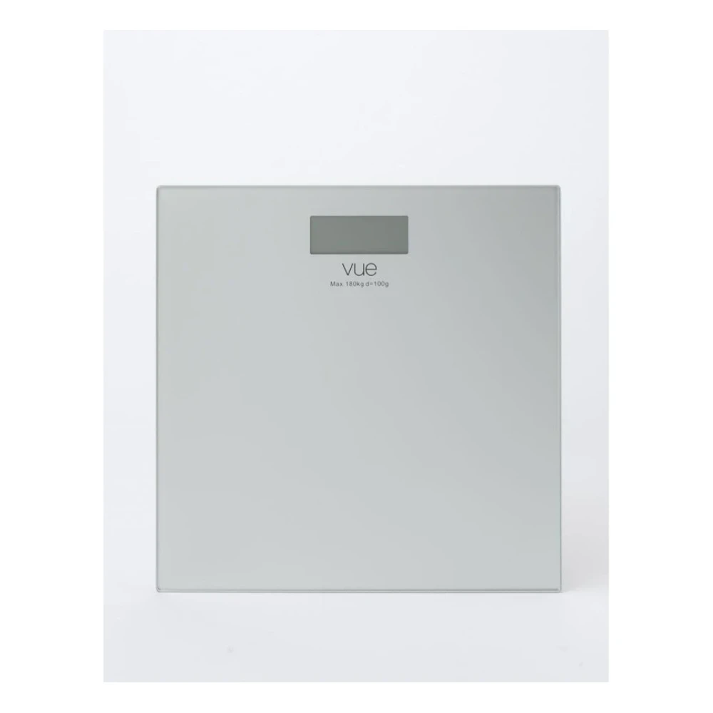Vue Digital Bathroom Scale in Silver Glass