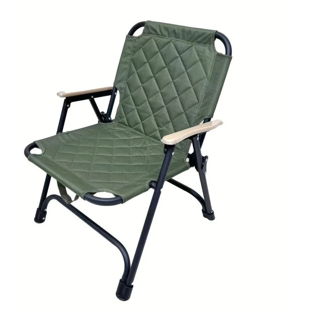 Folding Armchair with Stainless Steel Frame