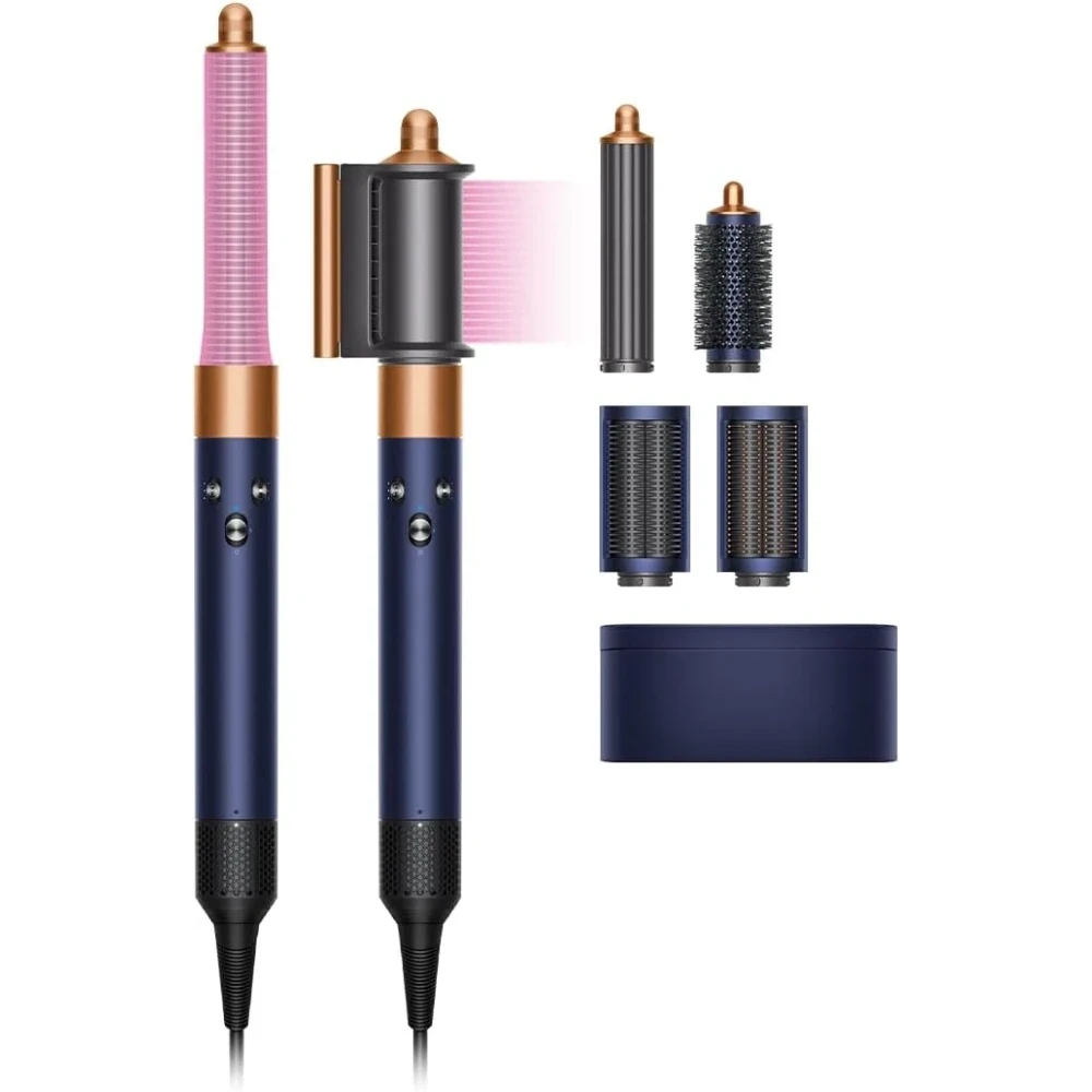 Dyson Airwrap Hair Styler HS05 Long (Prussian Blue/Copper) (Multi-functional Attachments, Perfect Alternatives to Curling Iron, Curling Wand &amp; Blow Dryer Brush) - International Version