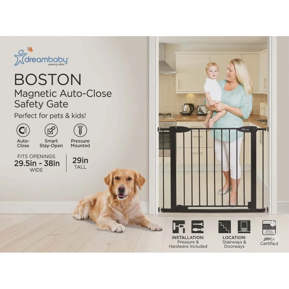 Dreambaby Ava Extra Wide Baby Gate, (29.5in To 38in) 75cm-96cm