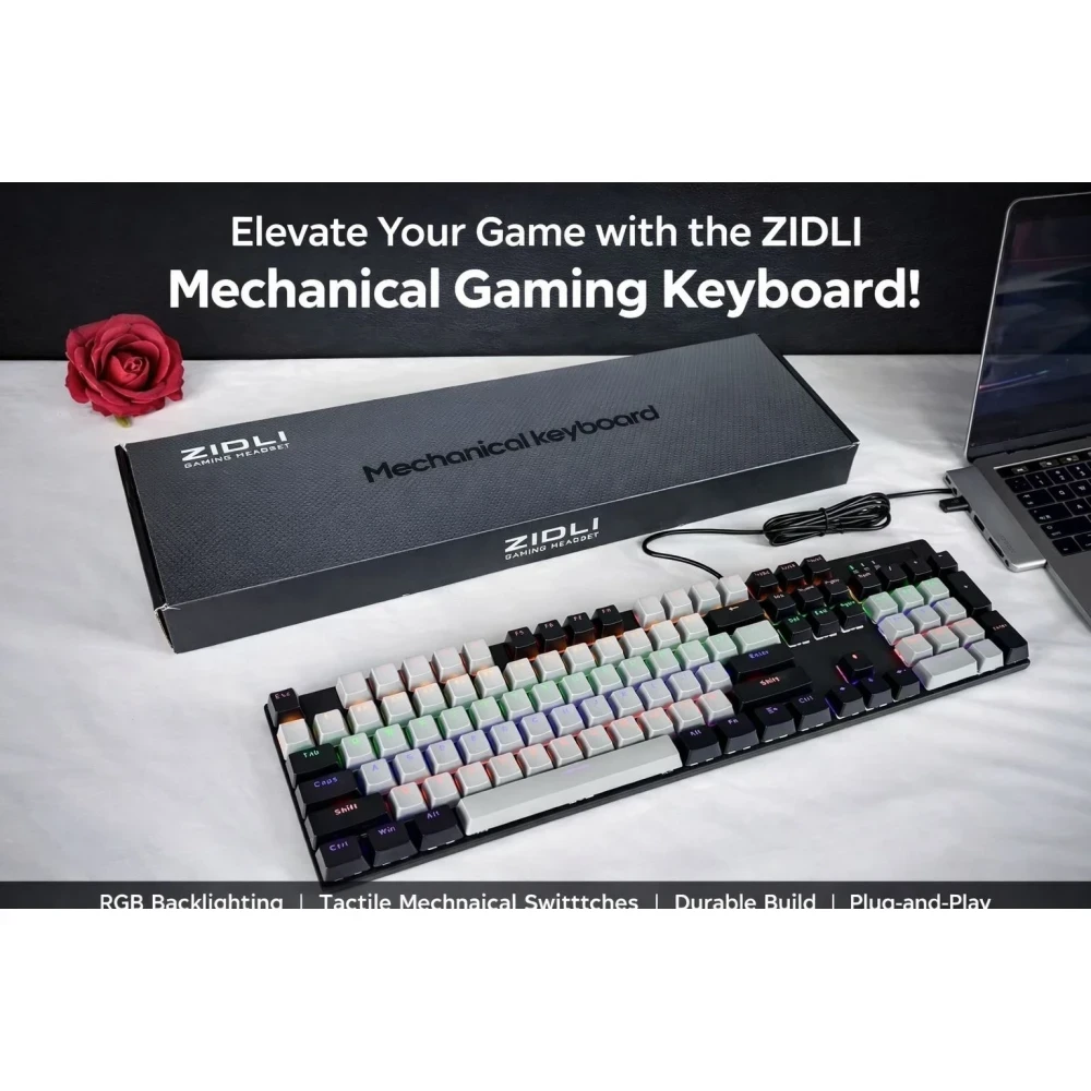 ZIDLI Mechanical RGB Gaming Keyboard