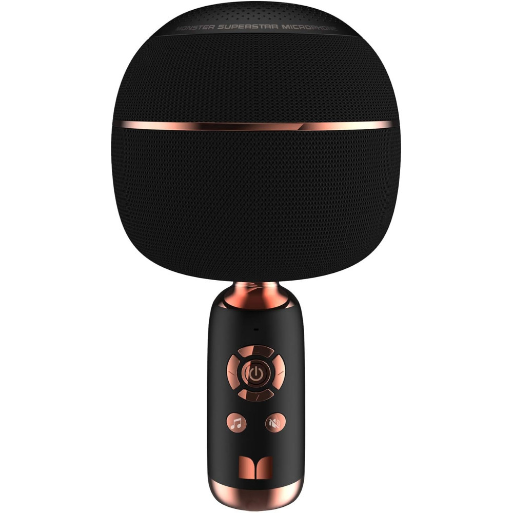 MONSTER M97 Superstar Dynamic Karaoke Microphone, Handheld Wireless Bluetooth Karaoke Machine, Bluetooth 5.0 TWS Portable Speaker Mic for Home, Party, Car, Outdoor
