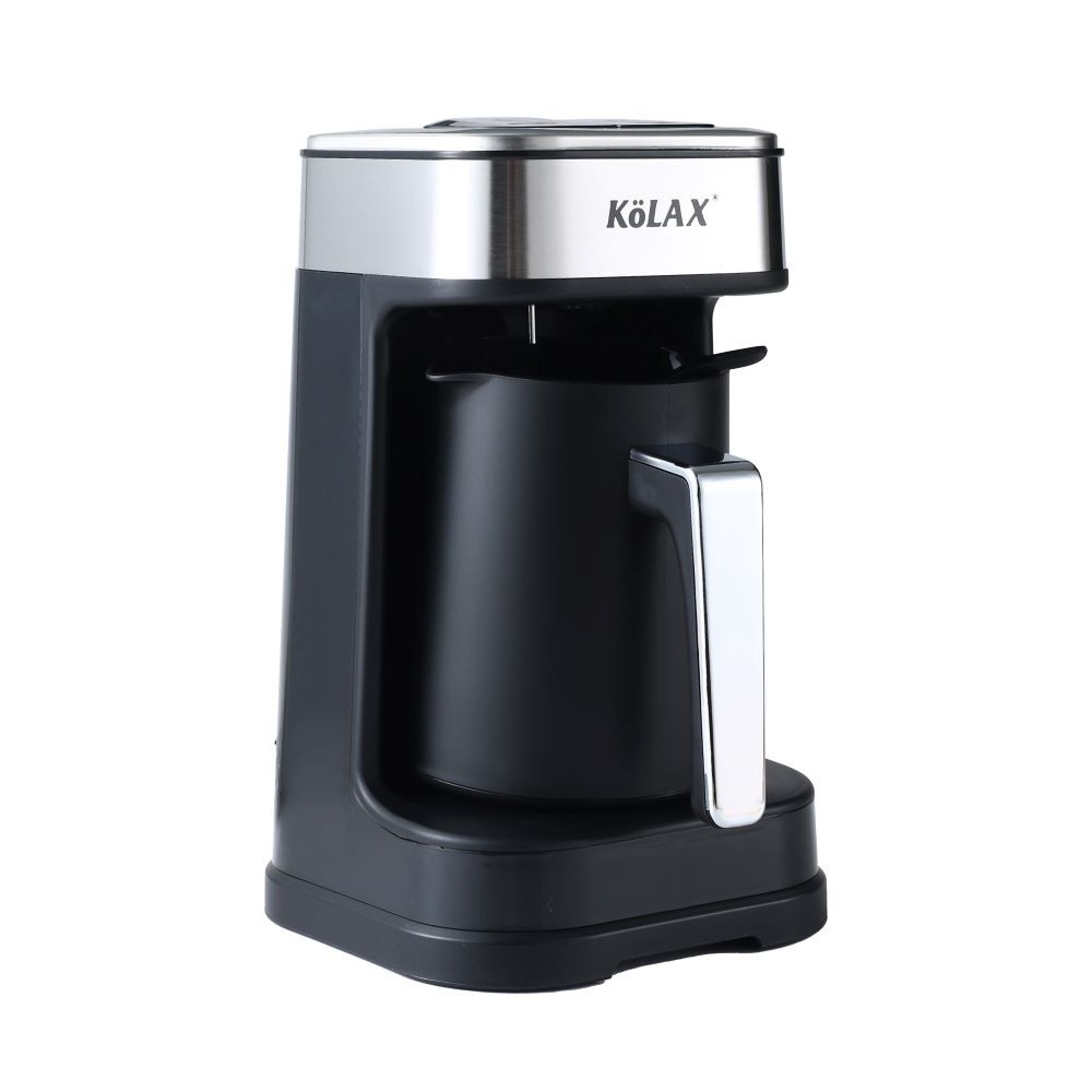 KOLAX Turkish Arabic Greek Coffee Pot Maker 250ml Electric Machine 100% BPA-free 700w with 2 types heating buttons