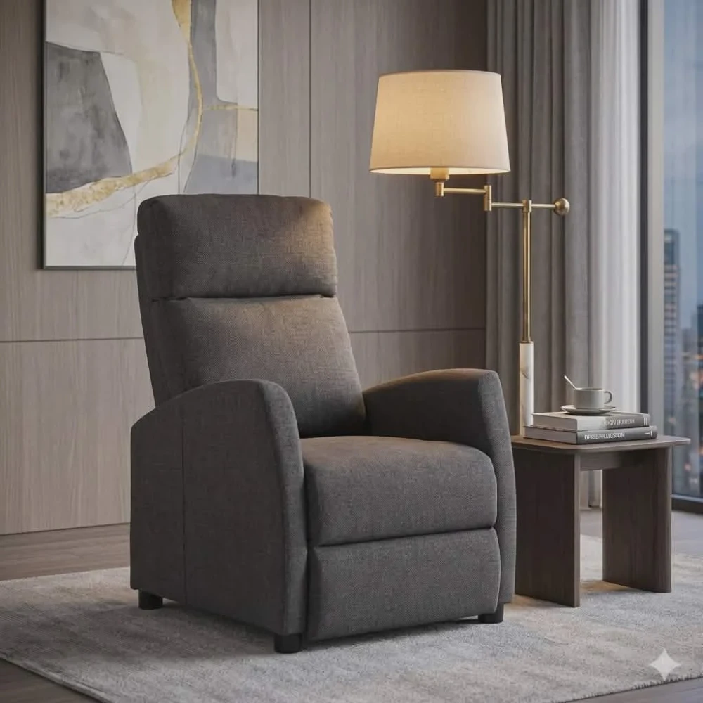 vidaXL Armchair Fabric GREY (SKU-289707).