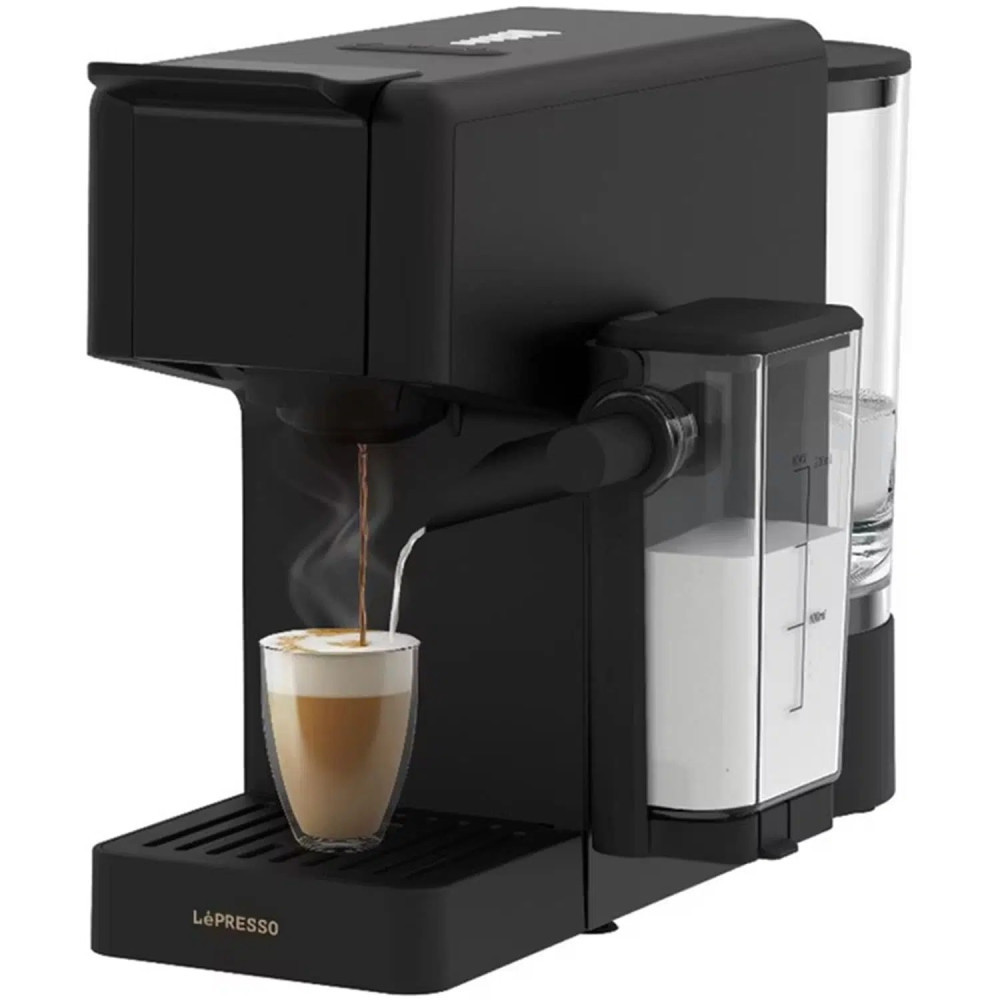 Crema Pro Multi-Capsule Coffee Machine – Dual Boiler, 20-Bar Pump, 850mL Tank, Crema Tech, UK Plug – Black