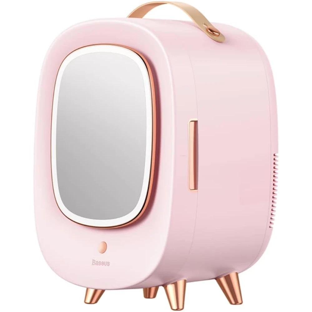 Baseus Mini Cosmetic Fridge Portable Professional Beauty Make-Up Refrigerator with Mirror 13L CRBXNS-04 Pink