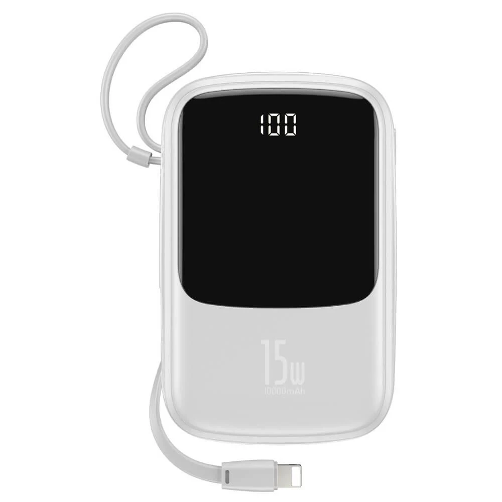 Baseus Qpow Digital Display Power bank with Lightning cable 15W 10000mAh